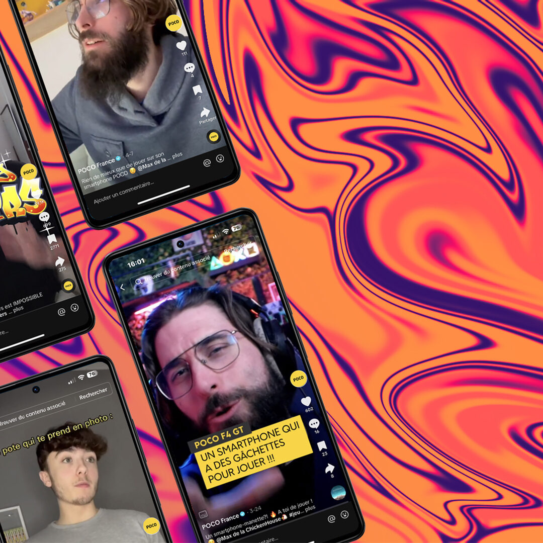Démonstration du smartphone POCO lors d'un live TikTok Shop