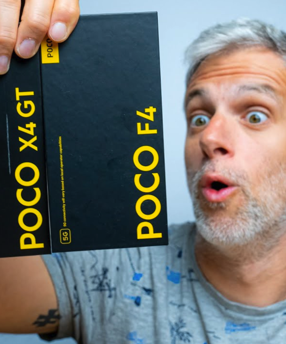 Smartphone POCO F4 GT présenté de face