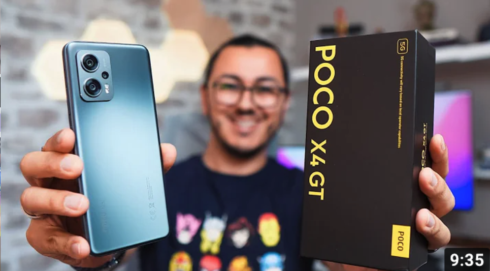 Détail du dos du smartphone gaming POCO F4 GT