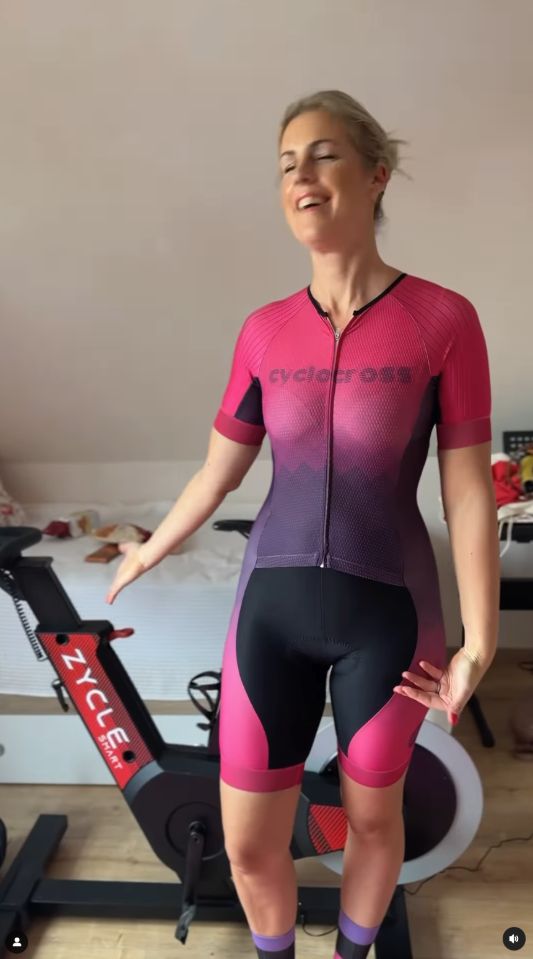 Cyclist training on the Zycle connected indoor trainer