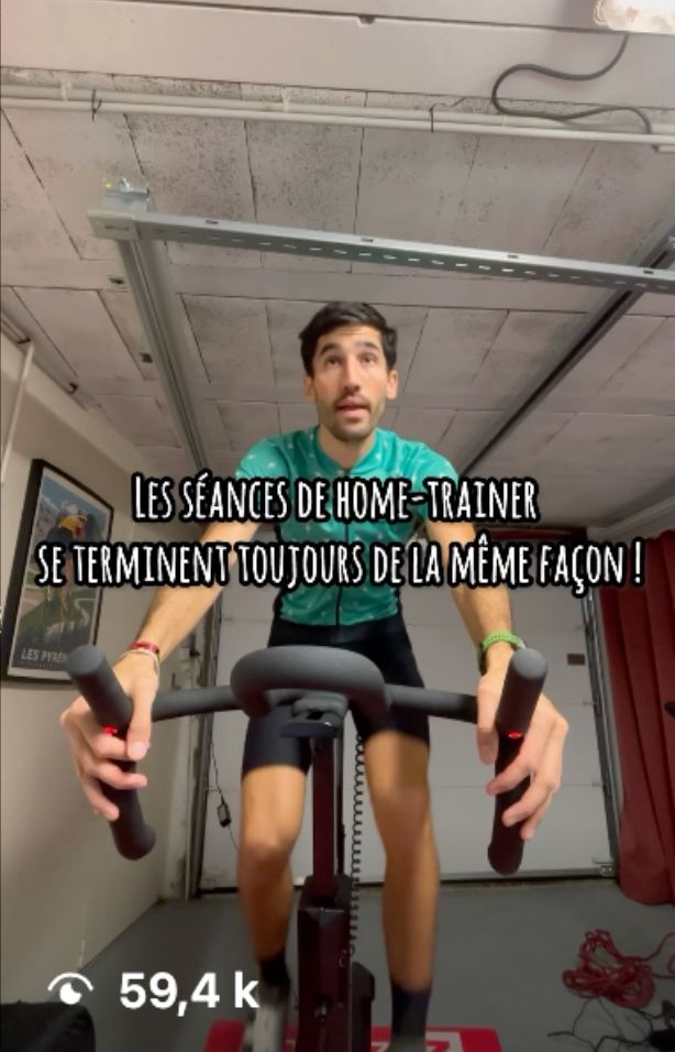 Workout on the Zycle connected indoor trainer